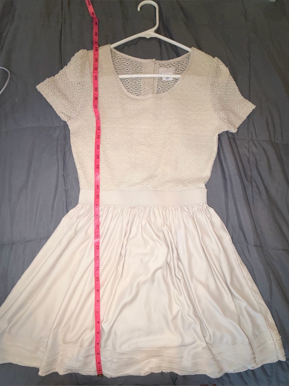 Cooperative Cream Lace Fit & Flare Dress Size M - Picture 8 of 8